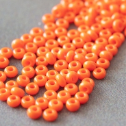 9/0 Czech Glass Seed Beads Preciosa (20g) Orange