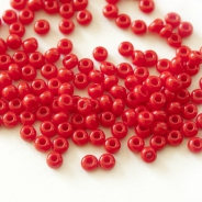 12/0 Czech Glass Seed Beads Preciosa (20g) Red