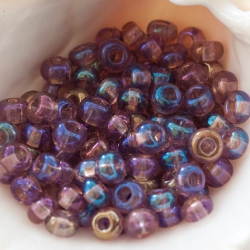 7/0 Czech Glass Seed Beads Preciosa (20g) Amethyst AB