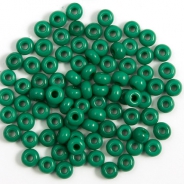 7/0 Czech Glass Seed Beads Preciosa 20g Malachite Green