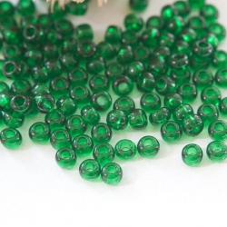 11/0 Czech Glass Seed Beads Preciosa 20g Forest Green