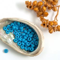 8/0 Czech Glass Seed Beads Preciosa 20g Light Blue