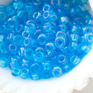 7/0 Czech Glass Seed Beads Preciosa 20g Light Blue AB