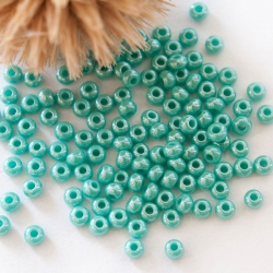 11/0 Czech Glass Seed Beads Preciosa 20g Luster Turquoise